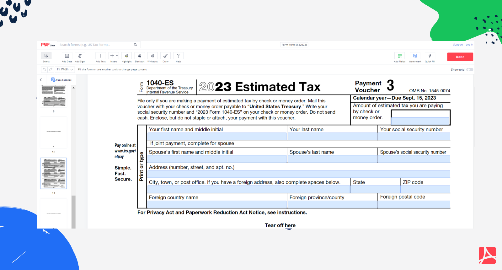 Learn an Easy Way How to Get Form 1040ES